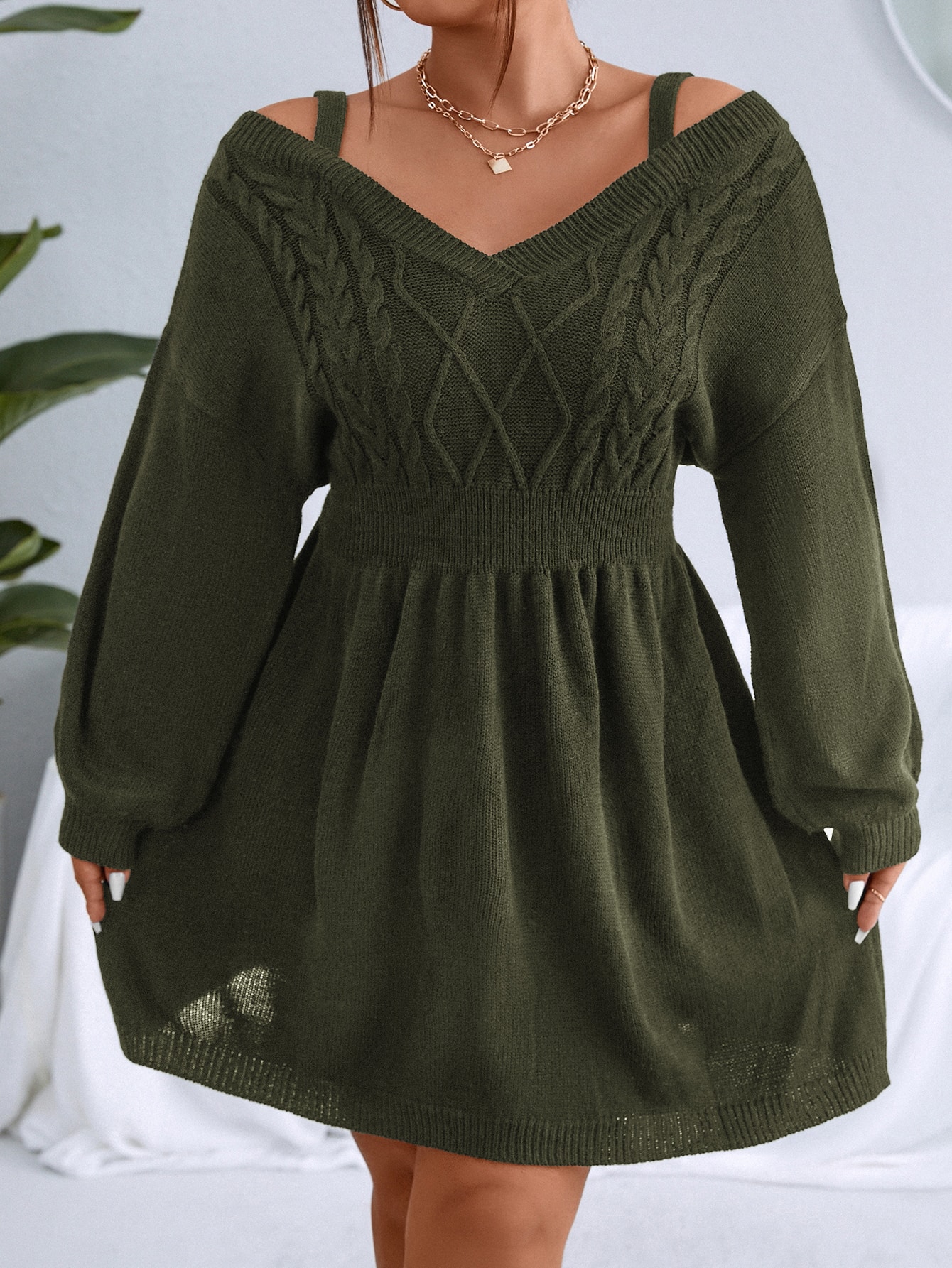 In Casual Plus Size Sweater Dresses