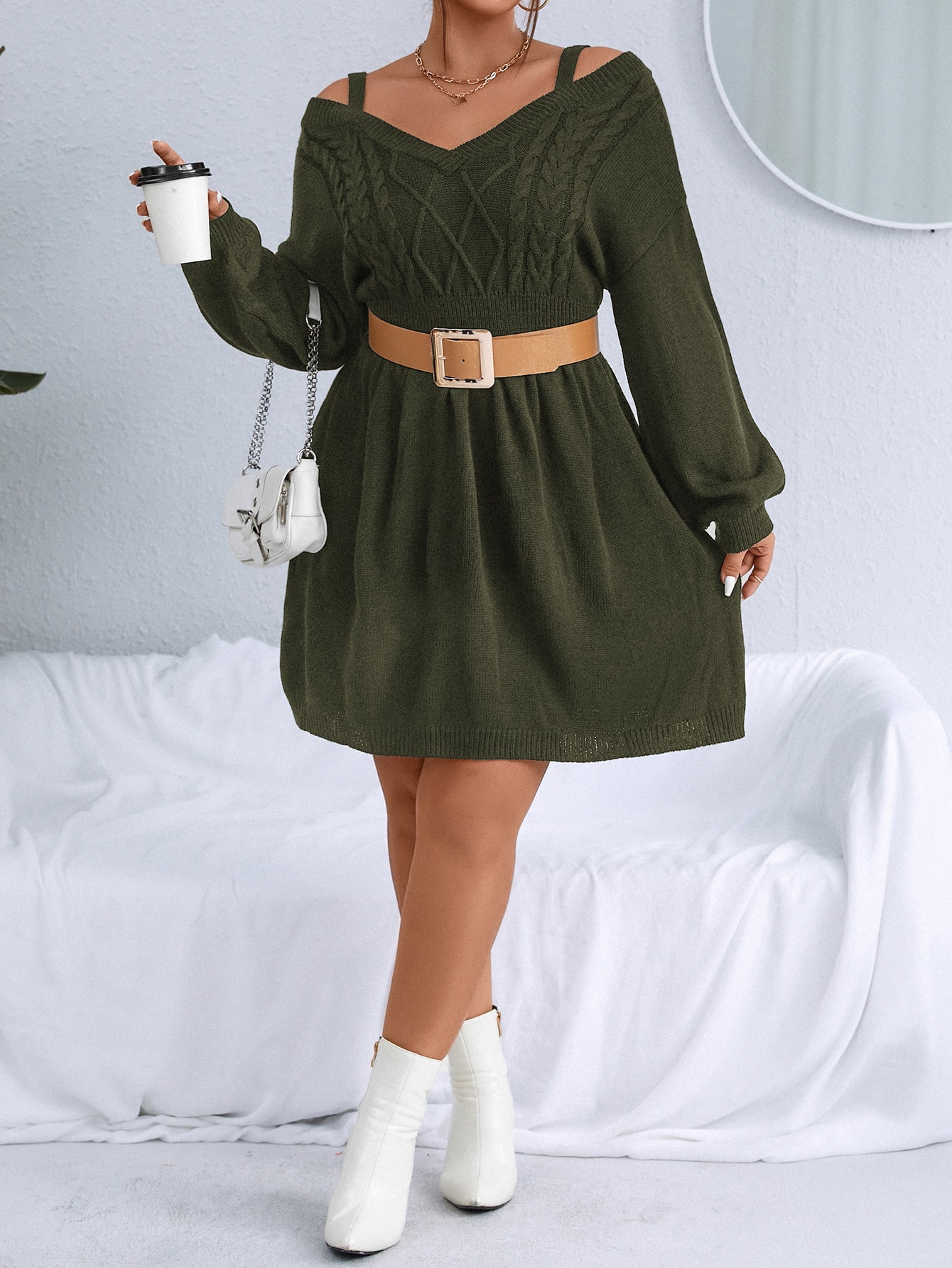 In Casual Plus Size Sweater Dresses