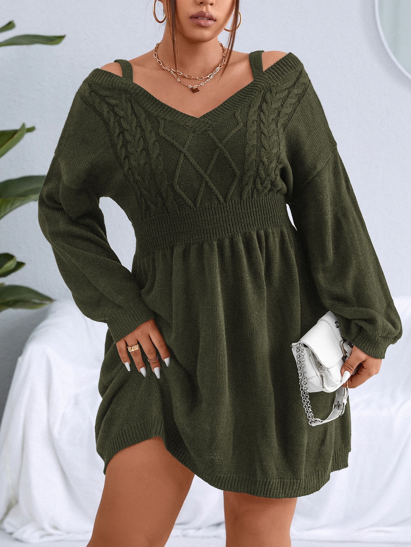 In Casual Plus Size Sweater Dresses