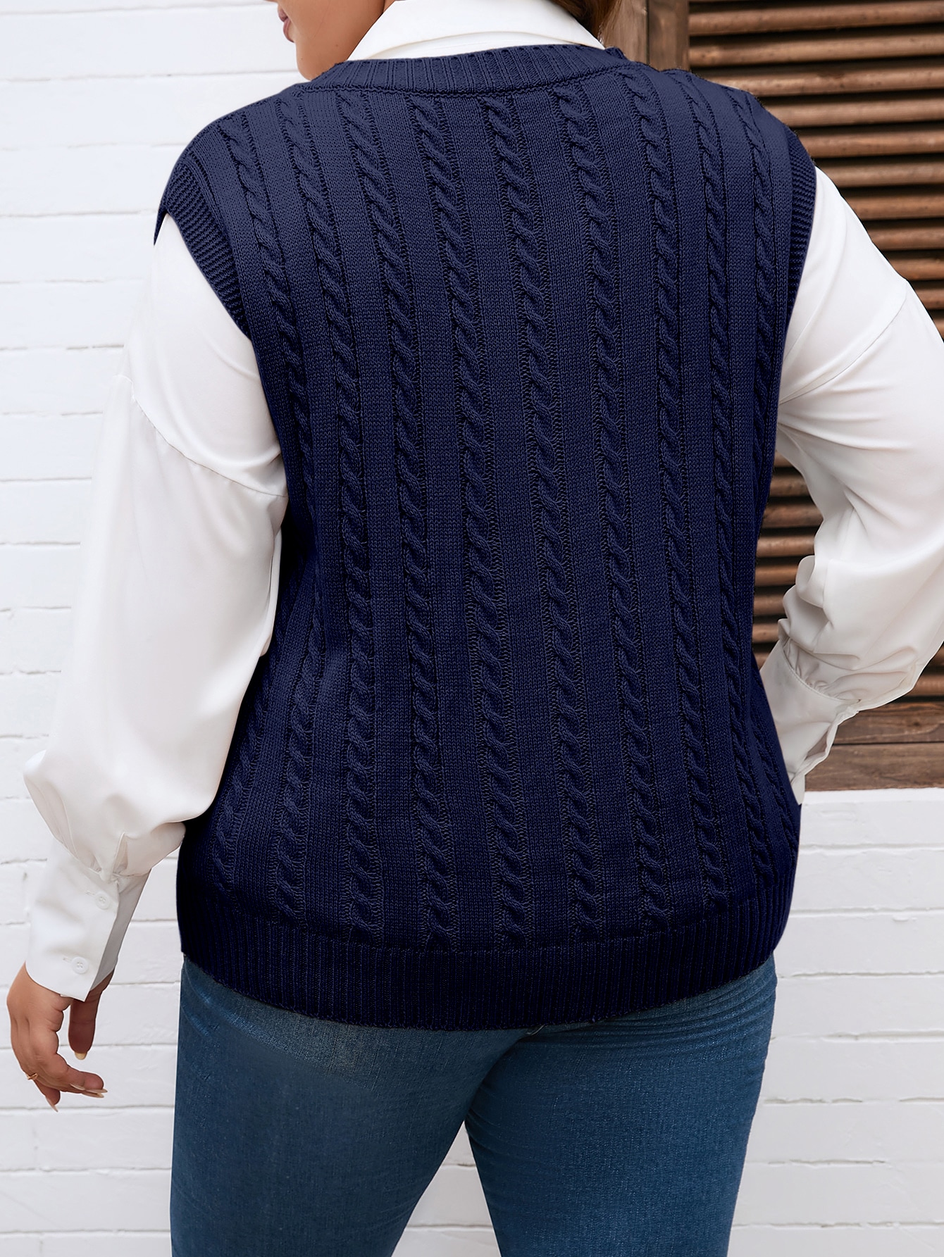 In Casual Plus Size Sweater Vests