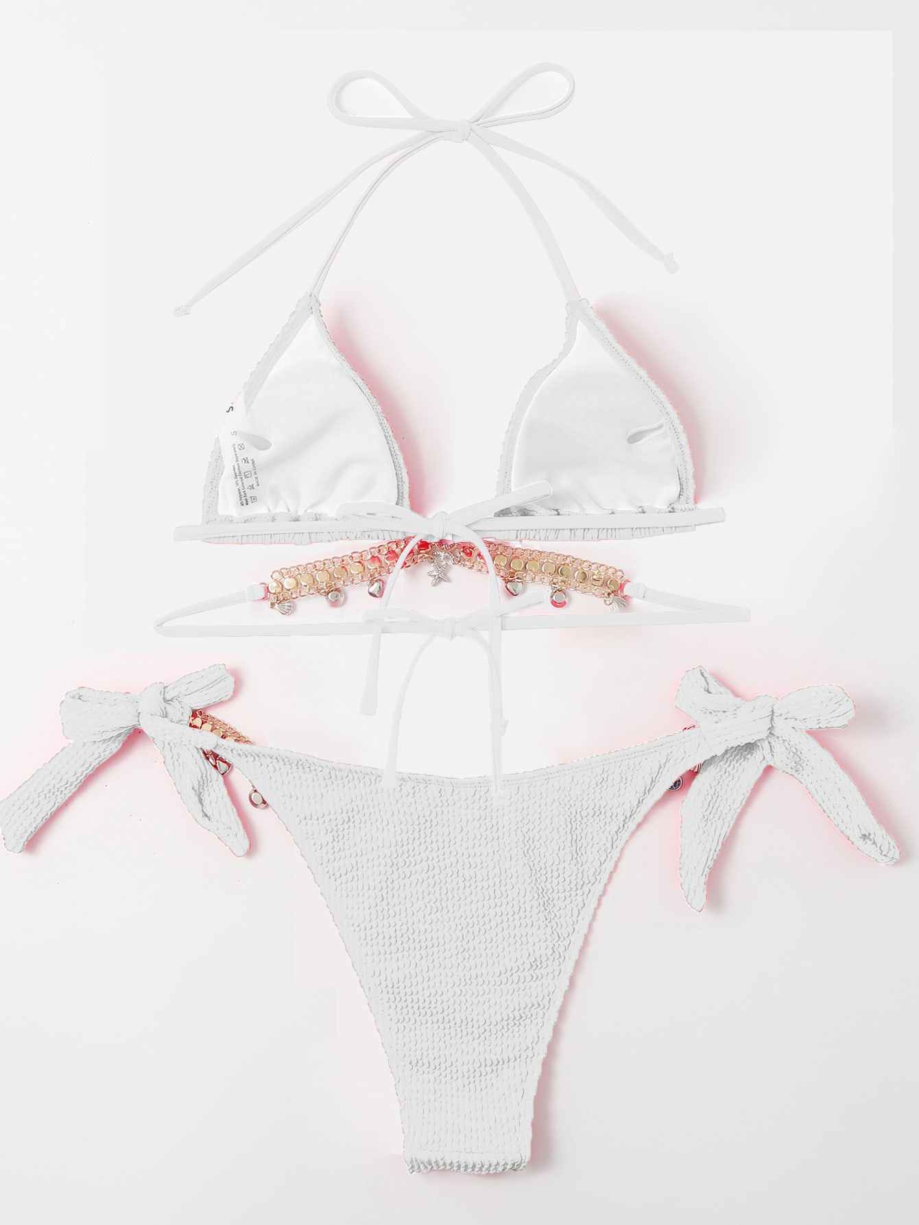 In White Women Bikini Sets