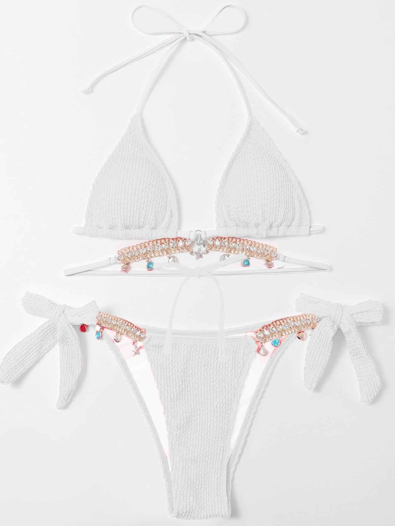 In White Women Bikini Sets