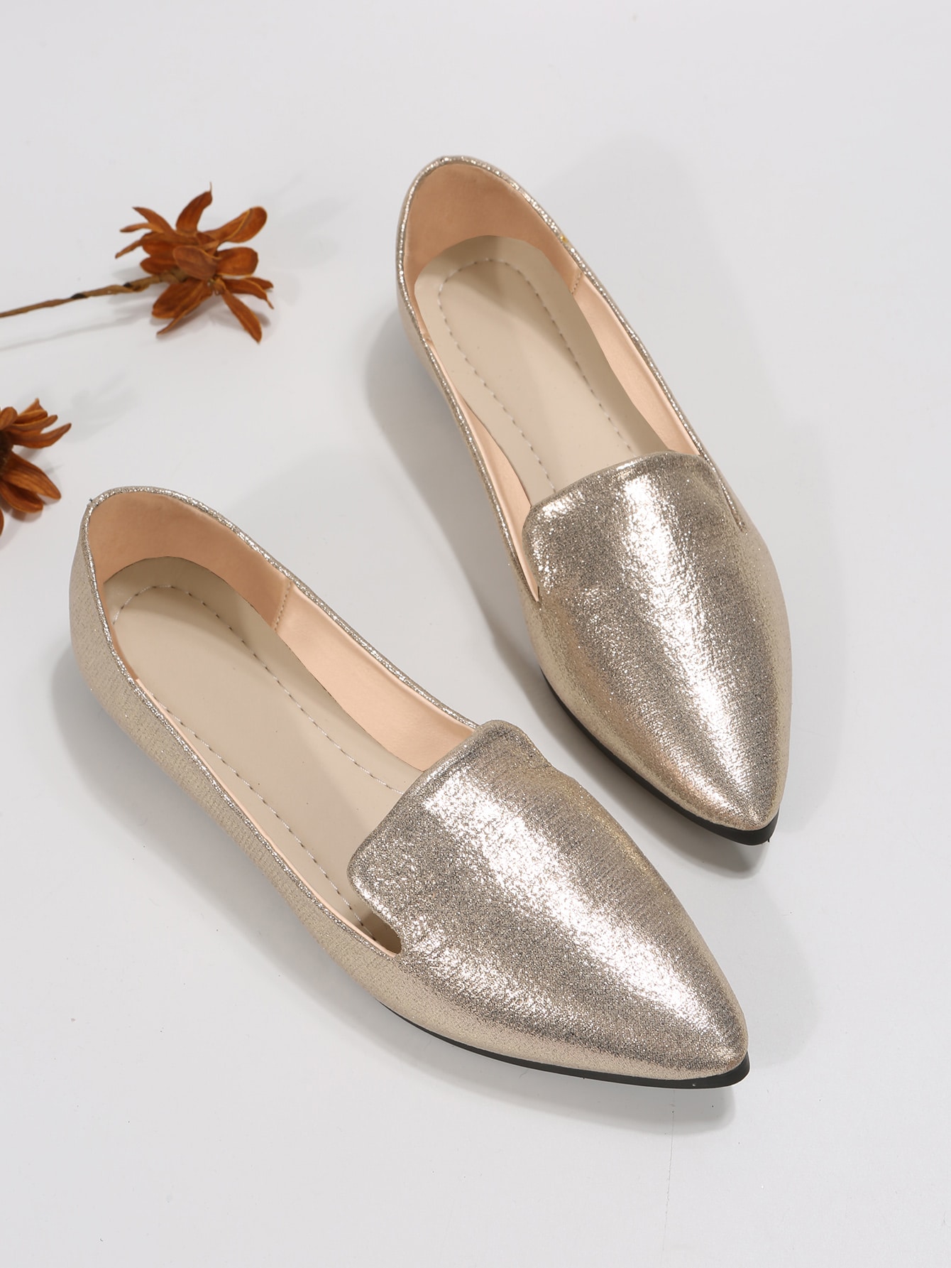 In Champagne Women Flats