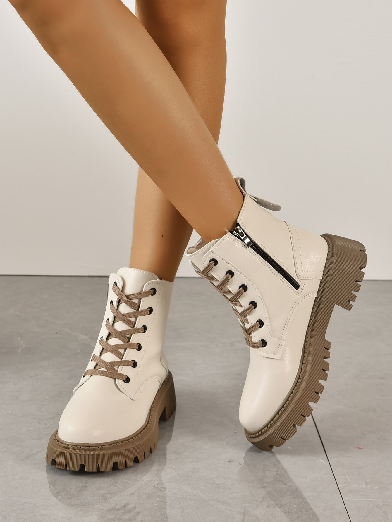 In Beige Women Ankle Boots & Booties