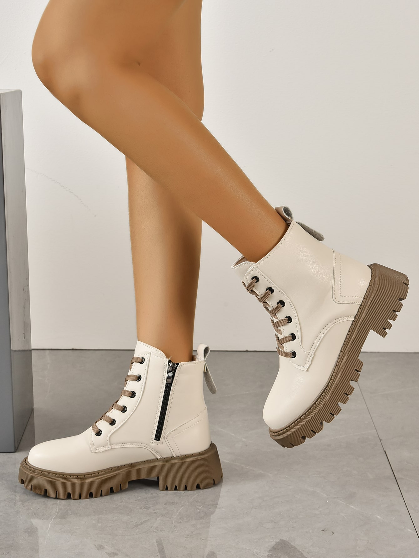 In Beige Women Ankle Boots & Booties