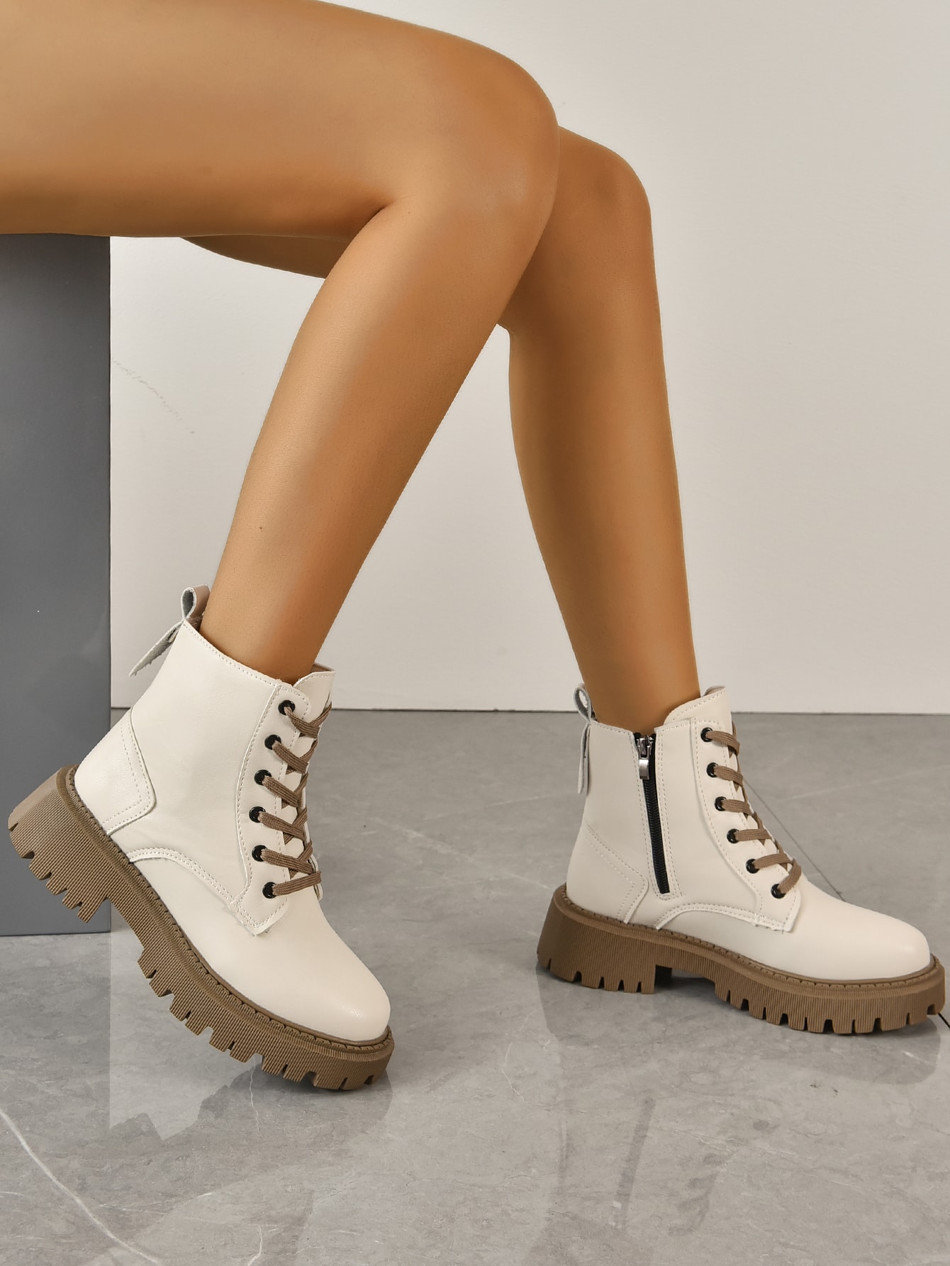 In Beige Women Ankle Boots & Booties