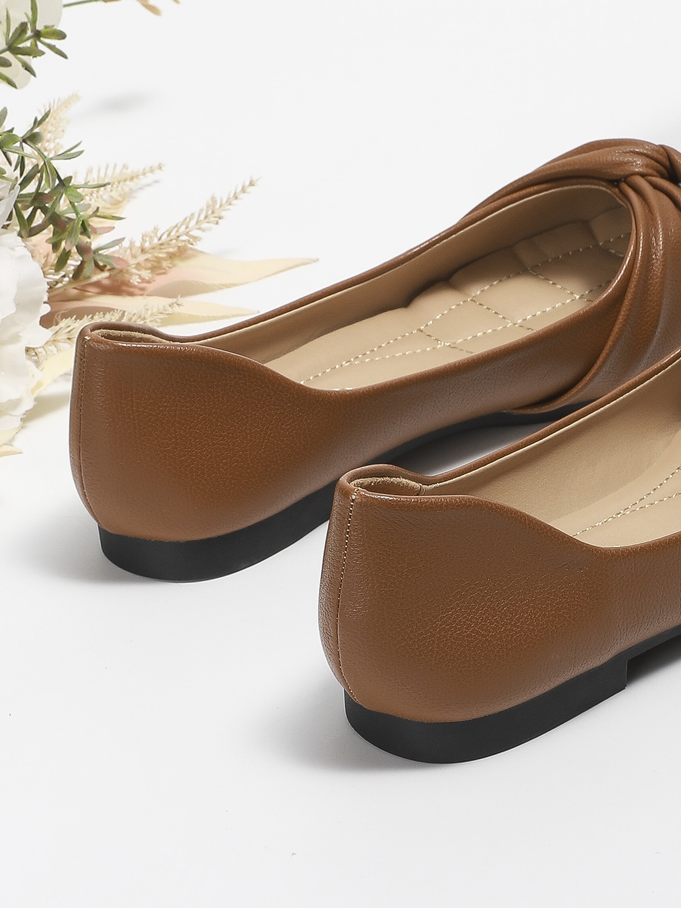 In Brown Women Flats