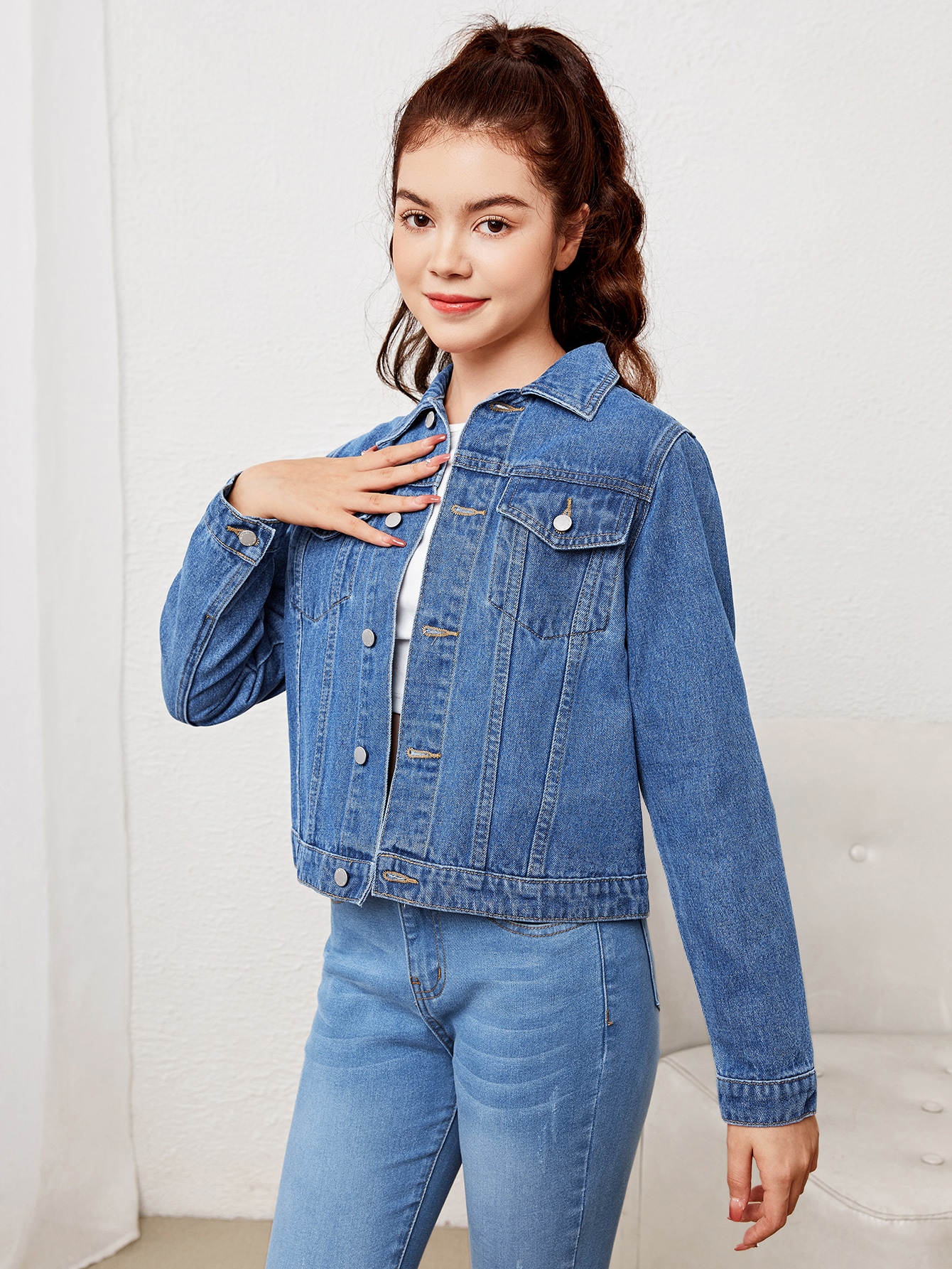 Teen Girls Denim Jackets & Coats