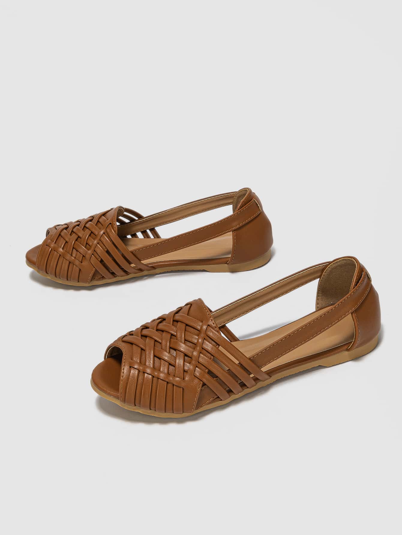 In Coffee Brown Women Flats