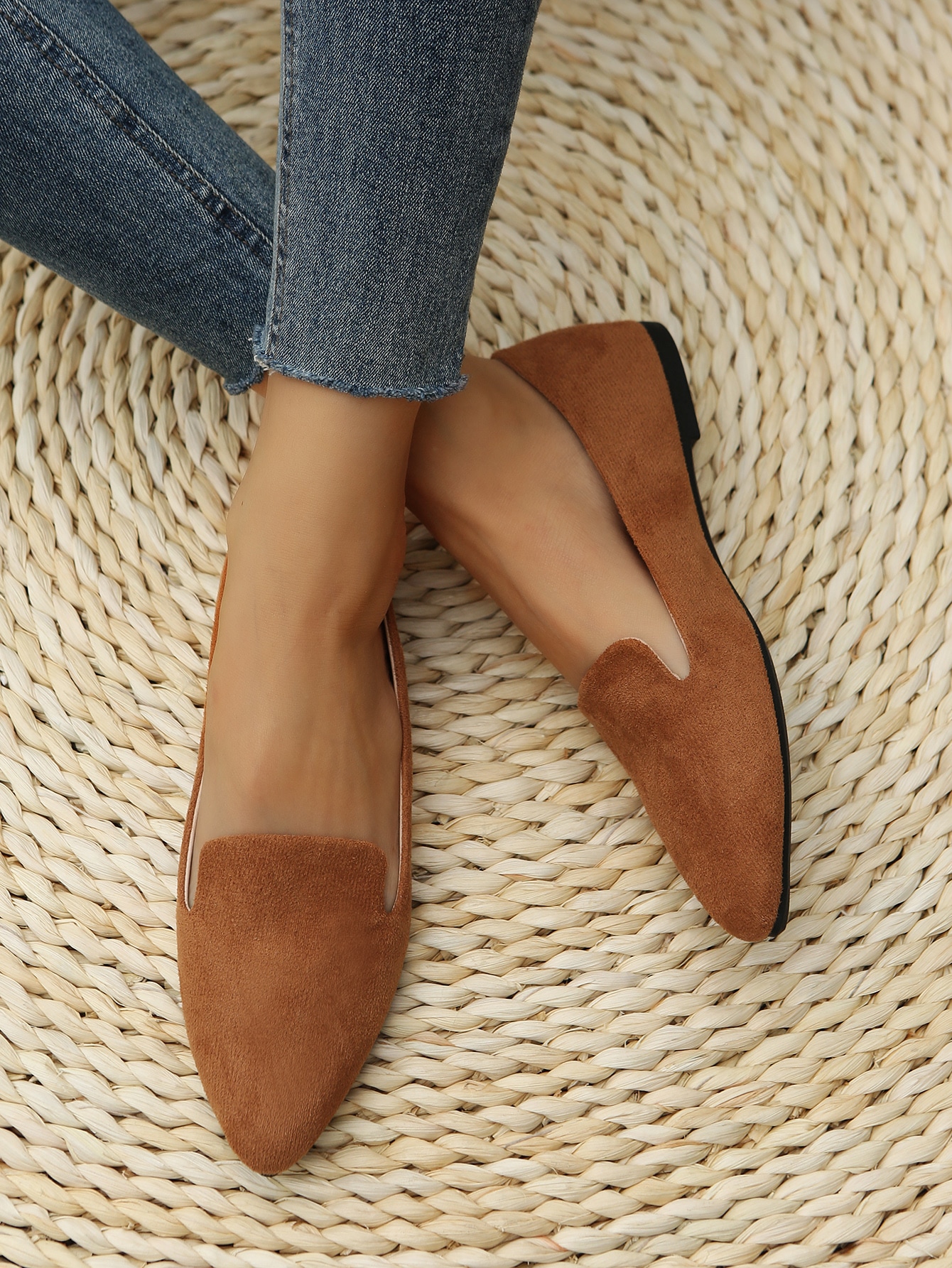 In Brown Women Flats