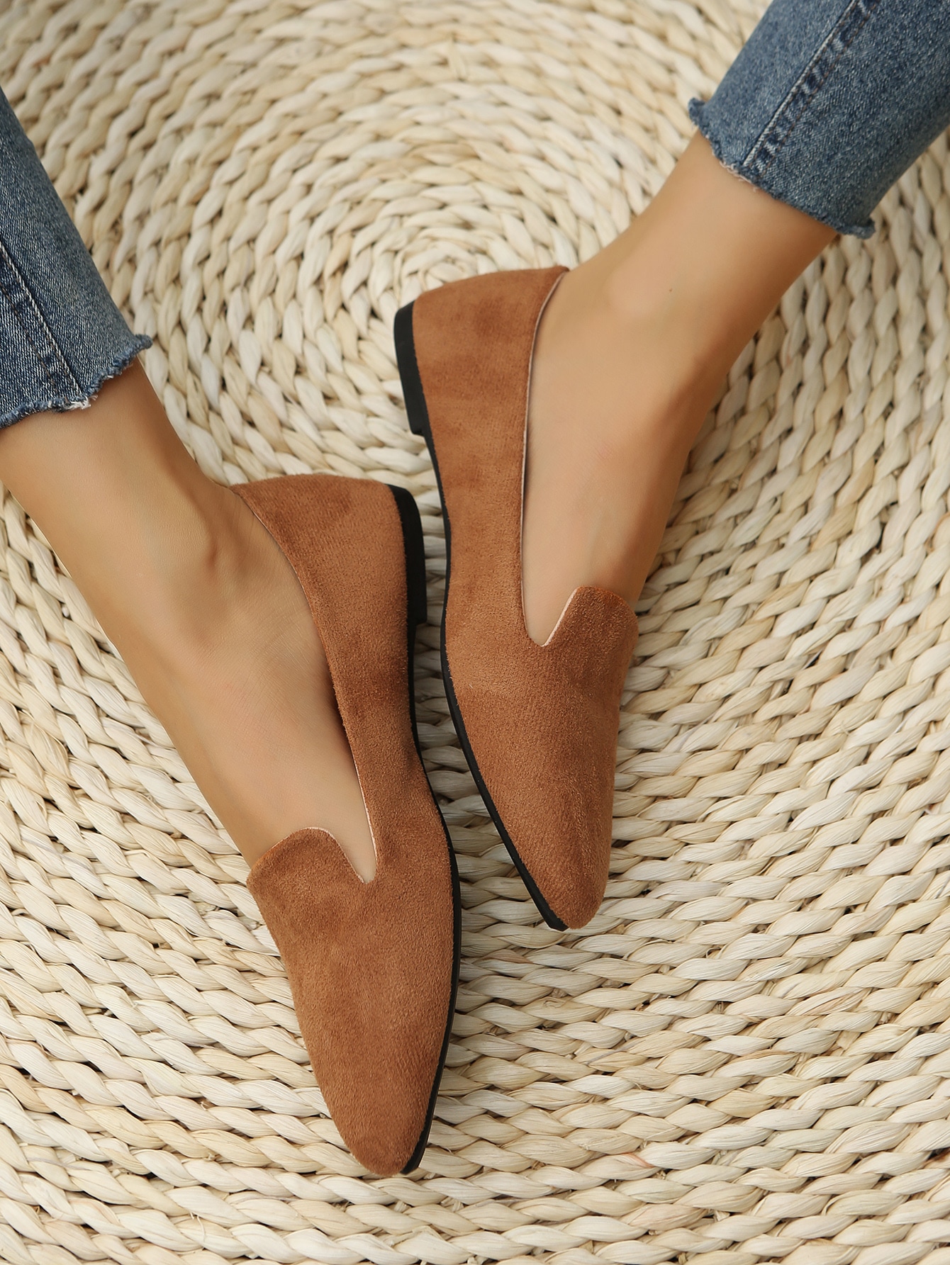 In Brown Women Flats