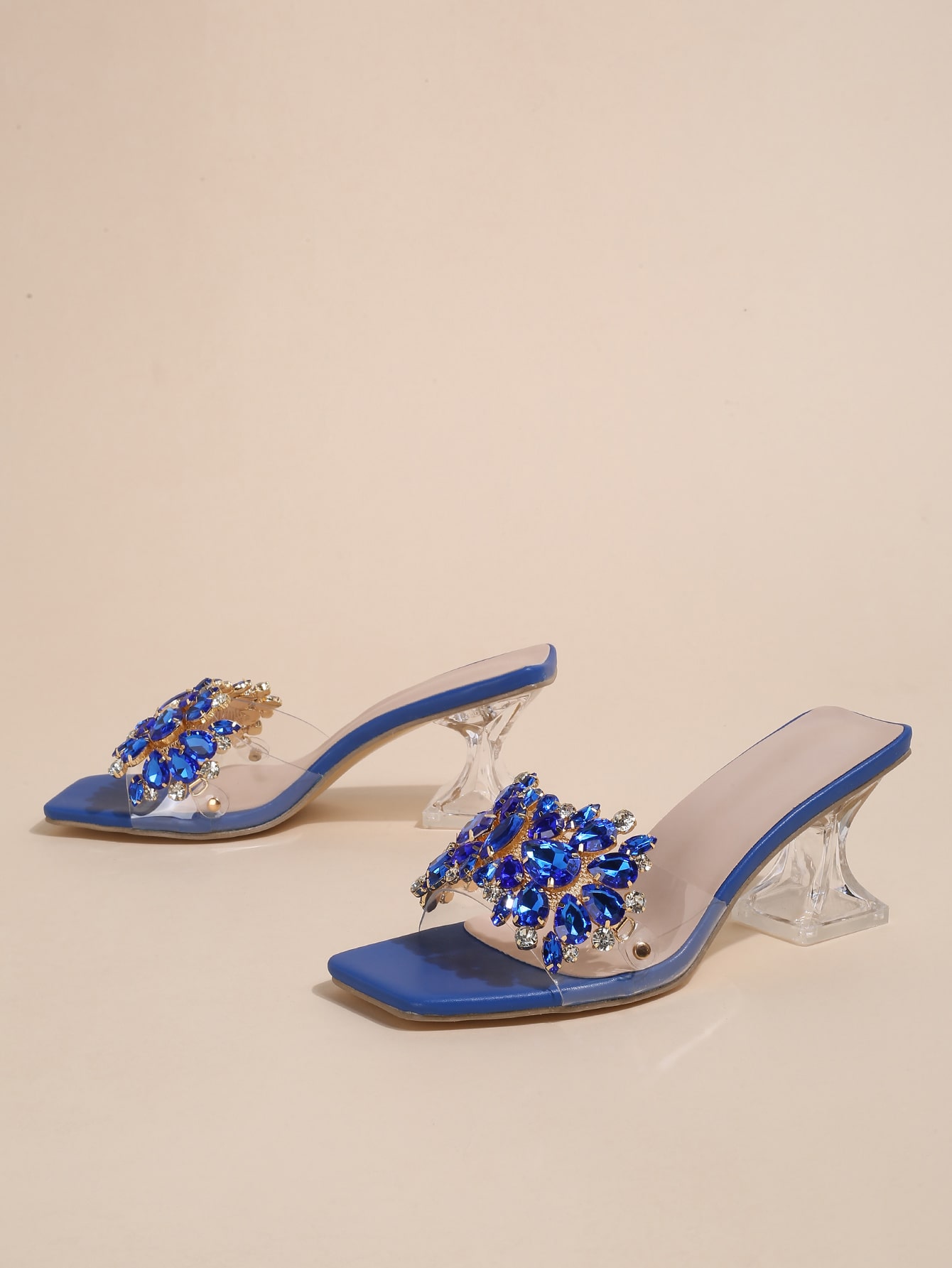 In Blue Women Heeled Sandals