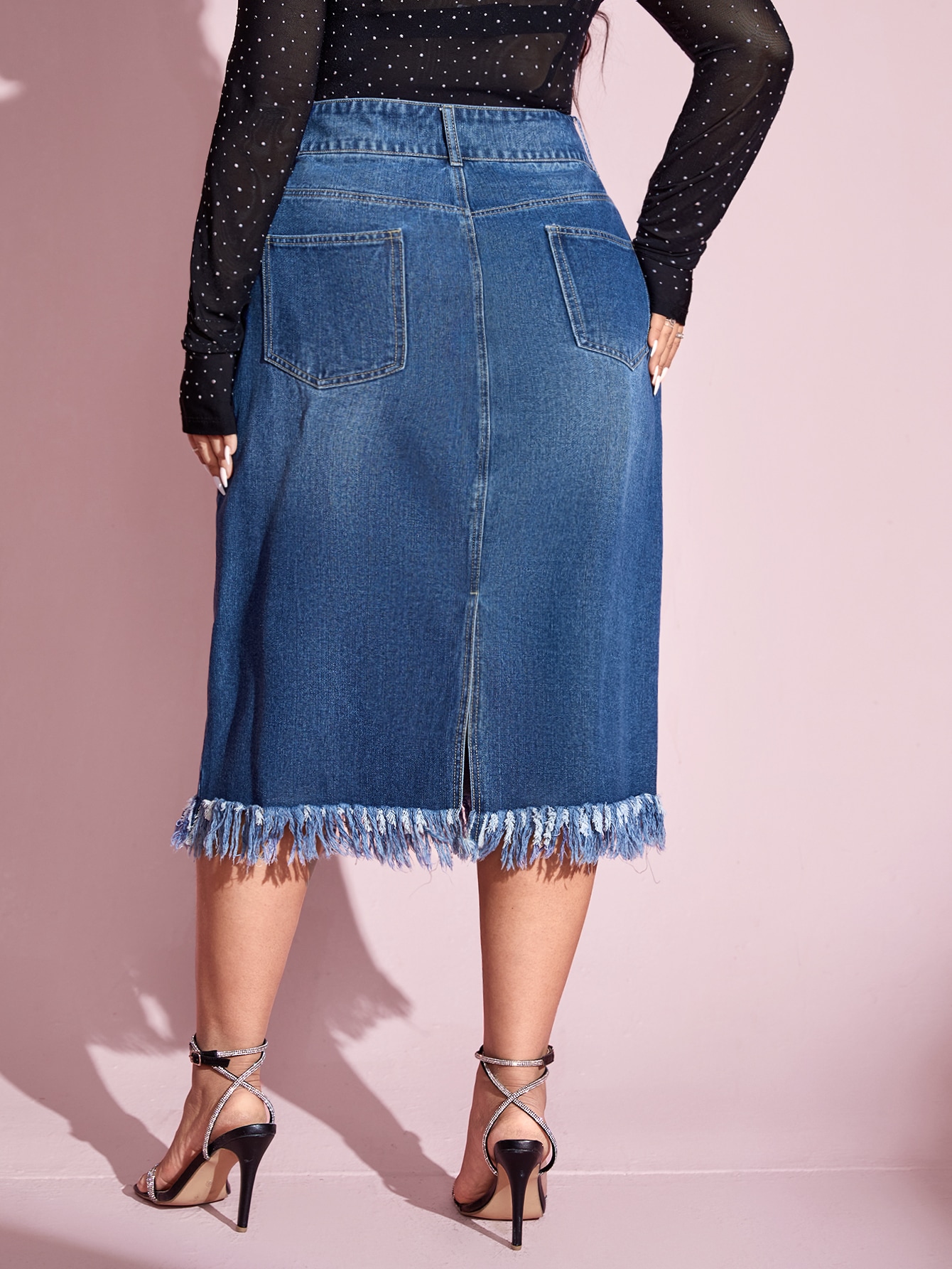 Plus Size Denim Skirts