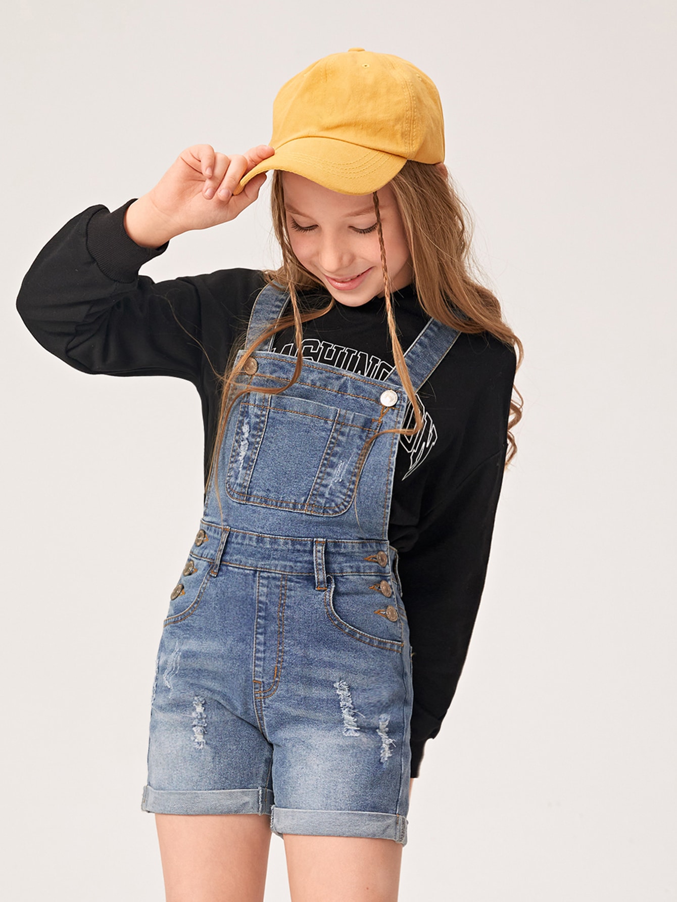 Tween Girls Denim Overalls & Jumpsuits