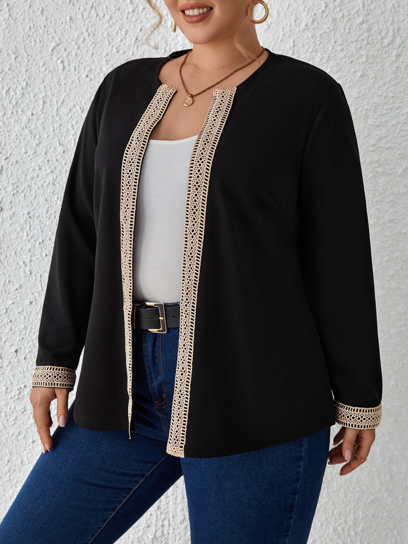 In Black Plus Size Jackets