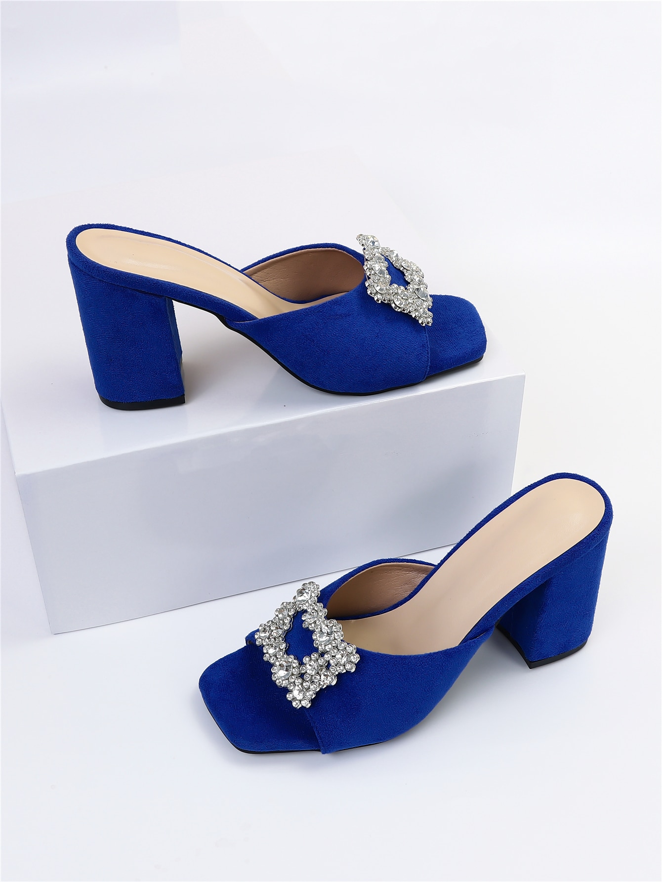 In Blue Women Heeled Sandals