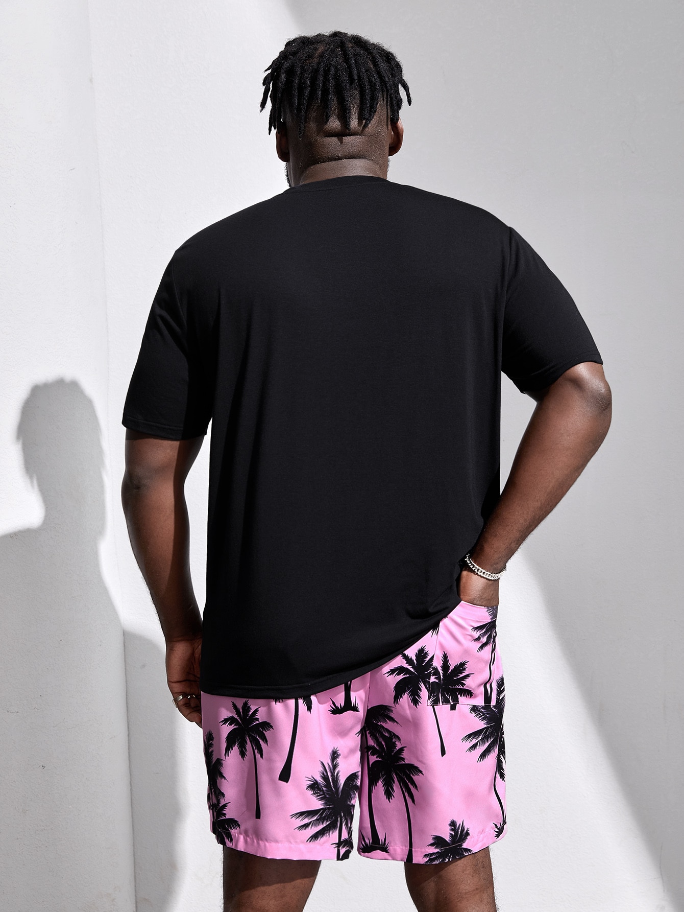 Men Plus Size T-Shirt Co-ords