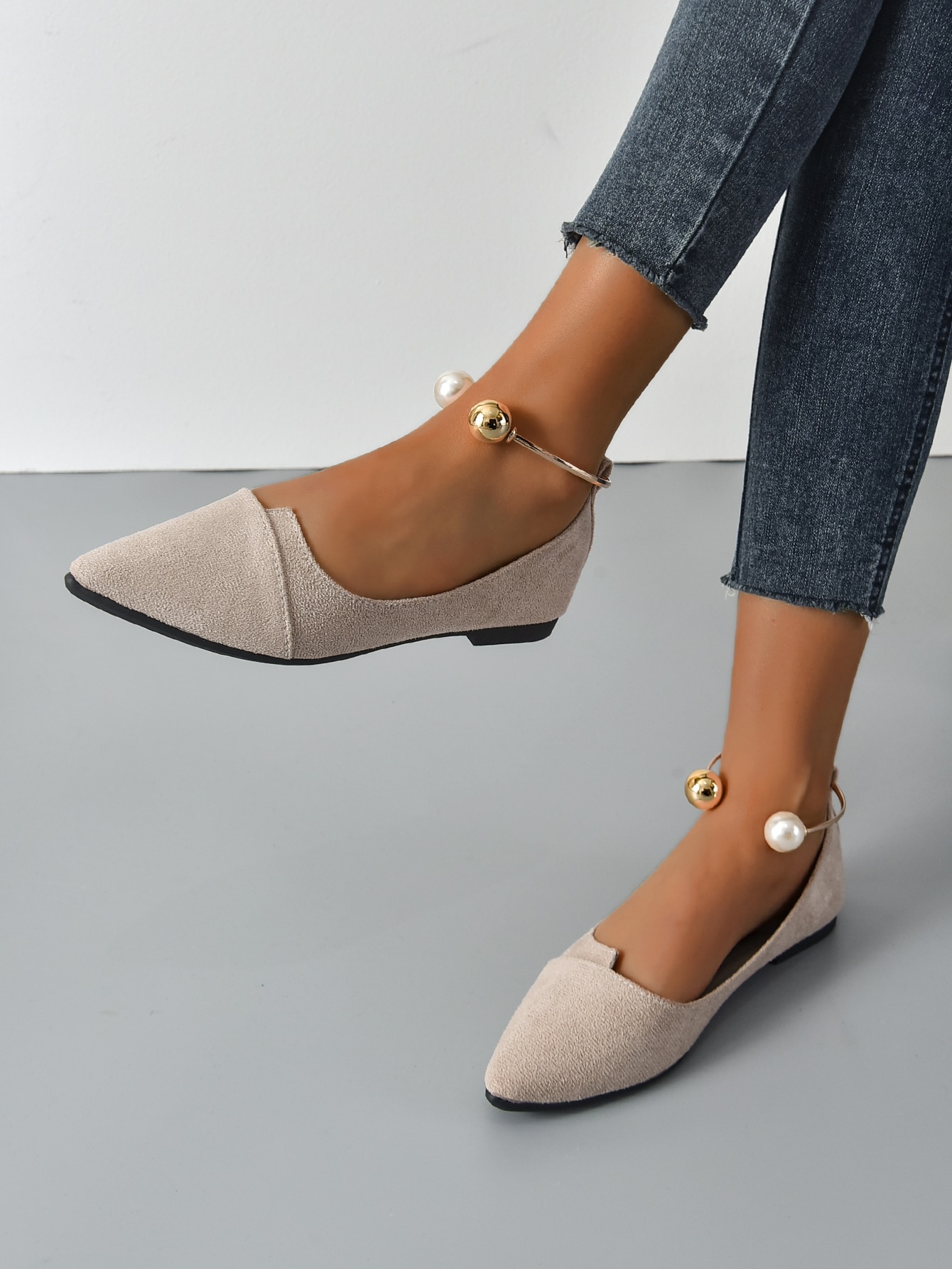 In Apricot Women Flats