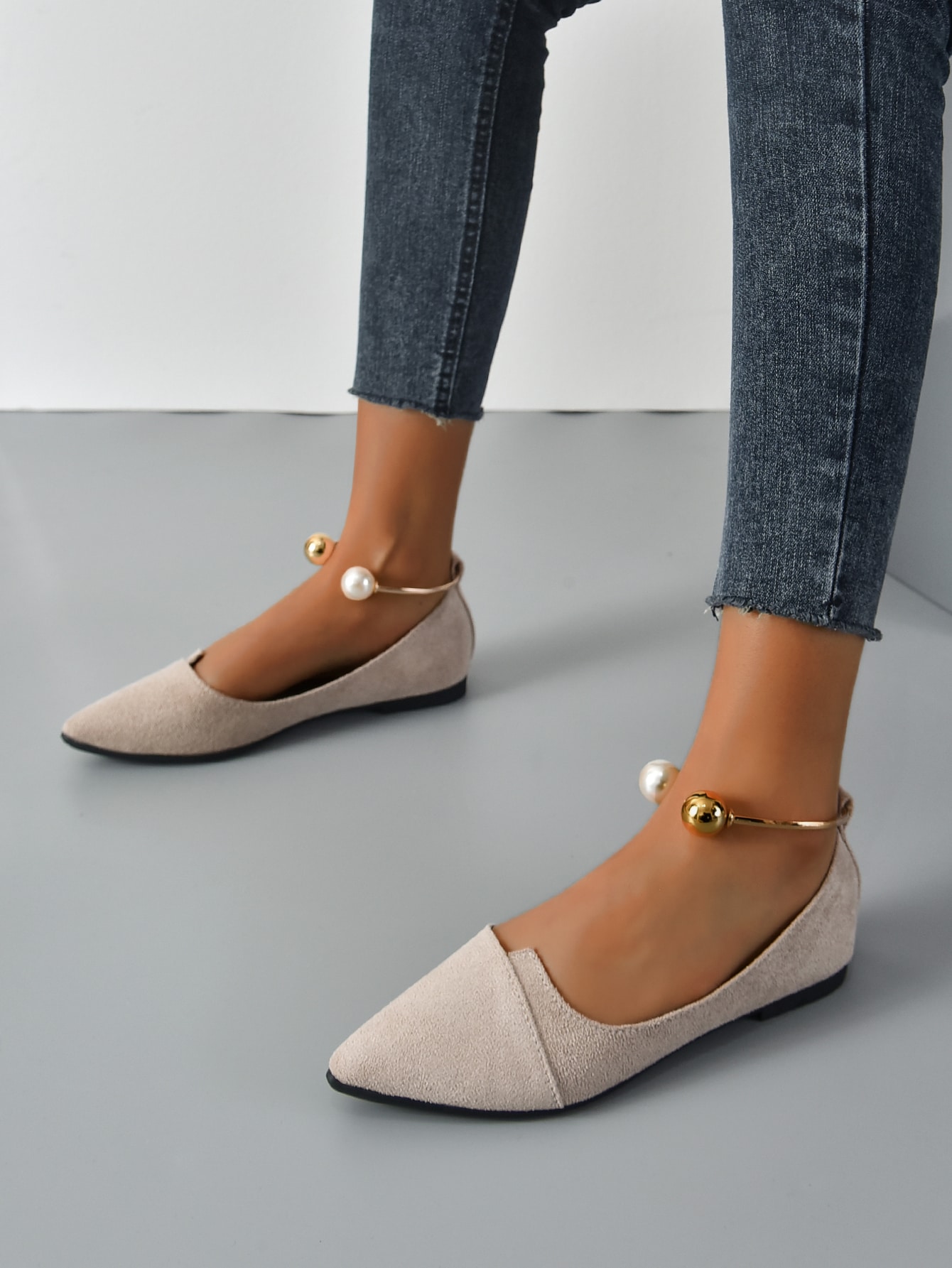 In Apricot Women Flats