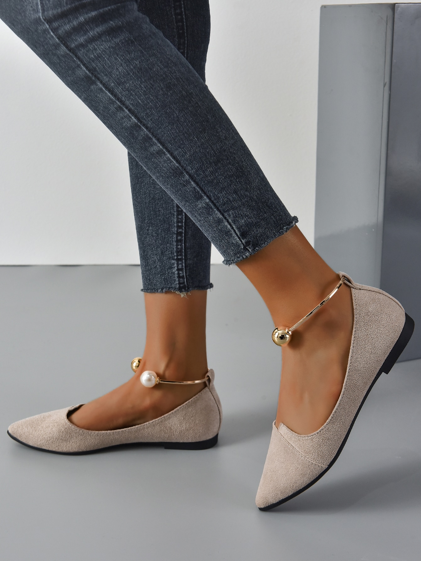 In Apricot Women Flats