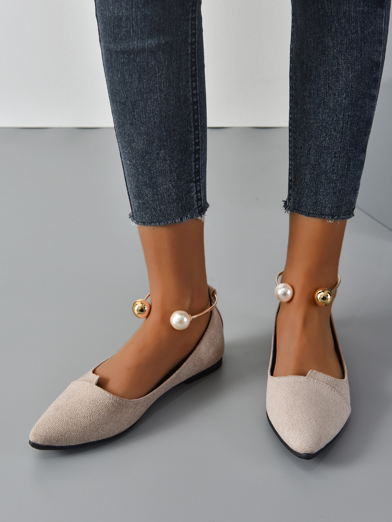 In Apricot Women Flats