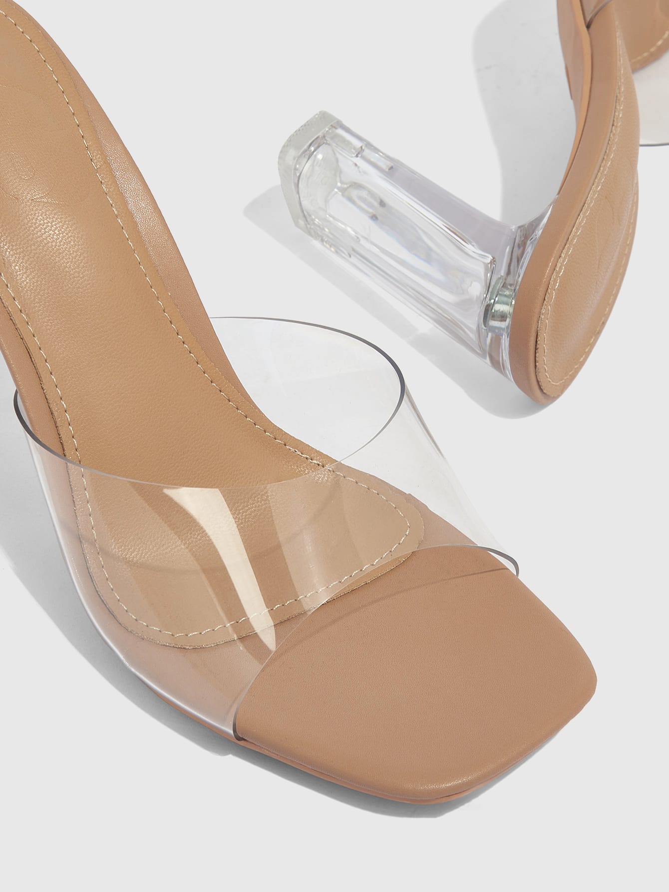 In Clear Women Heeled Sandals