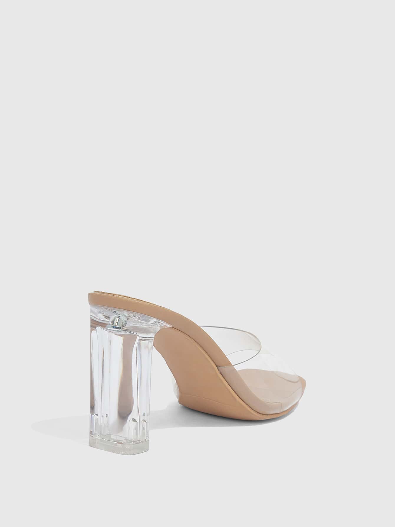 In Clear Women Heeled Sandals