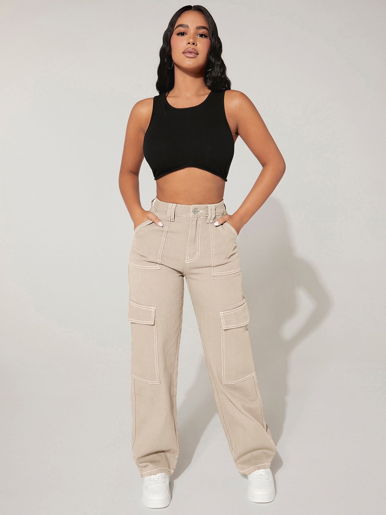 In Beige Women Jeans