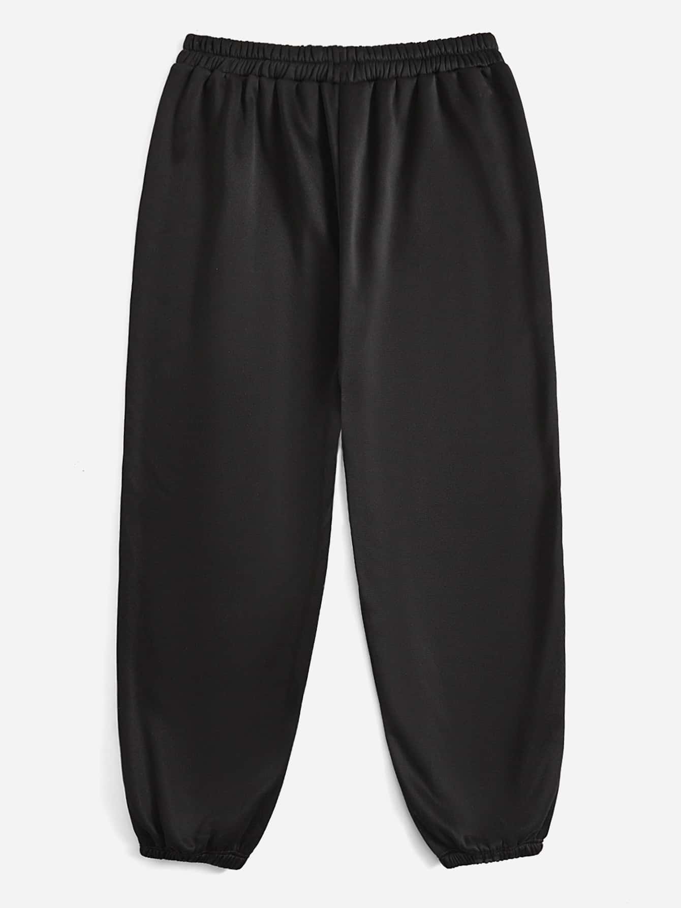 In Black Plus Size Sweatpants