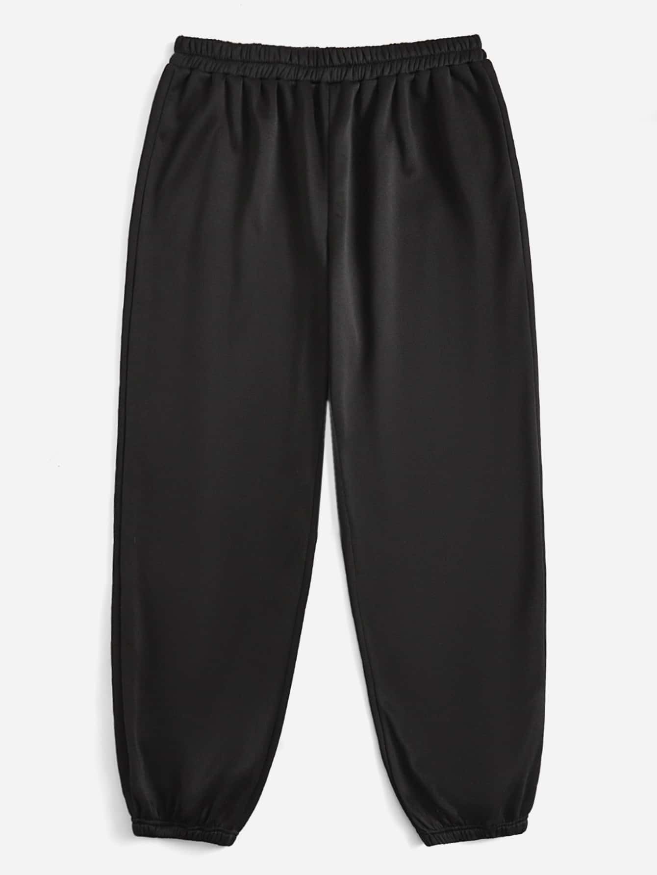 In Black Plus Size Sweatpants