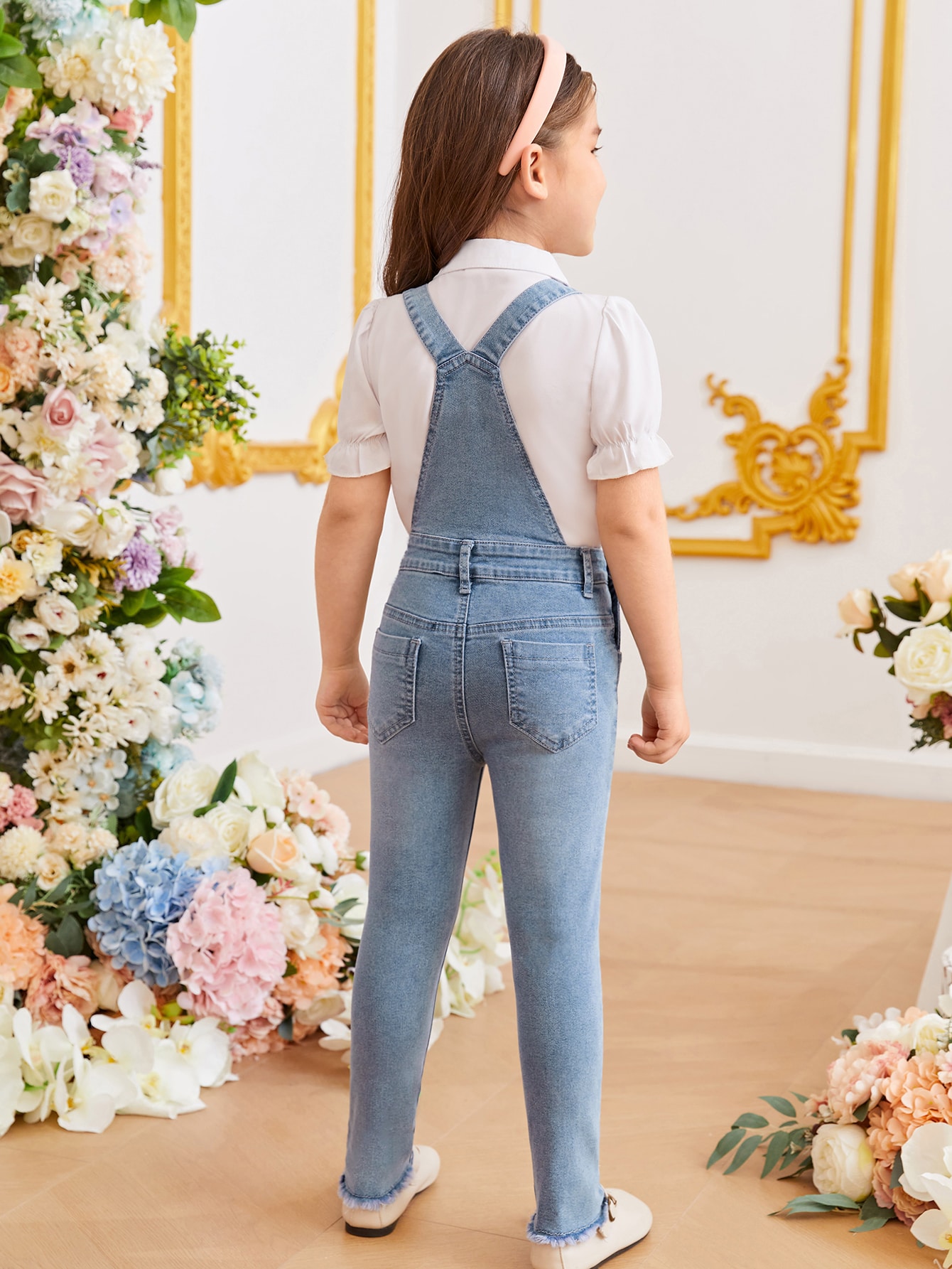 Young Girls Denim Overalls & Jumpsuits