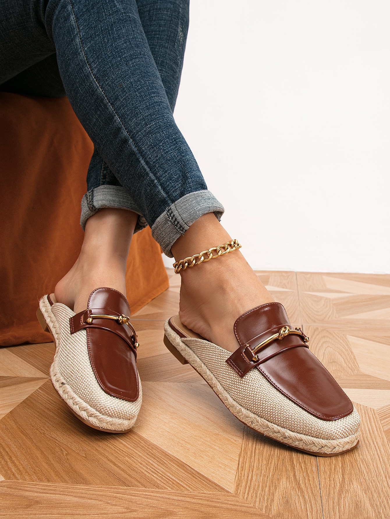 In Coffee Brown Women Flats