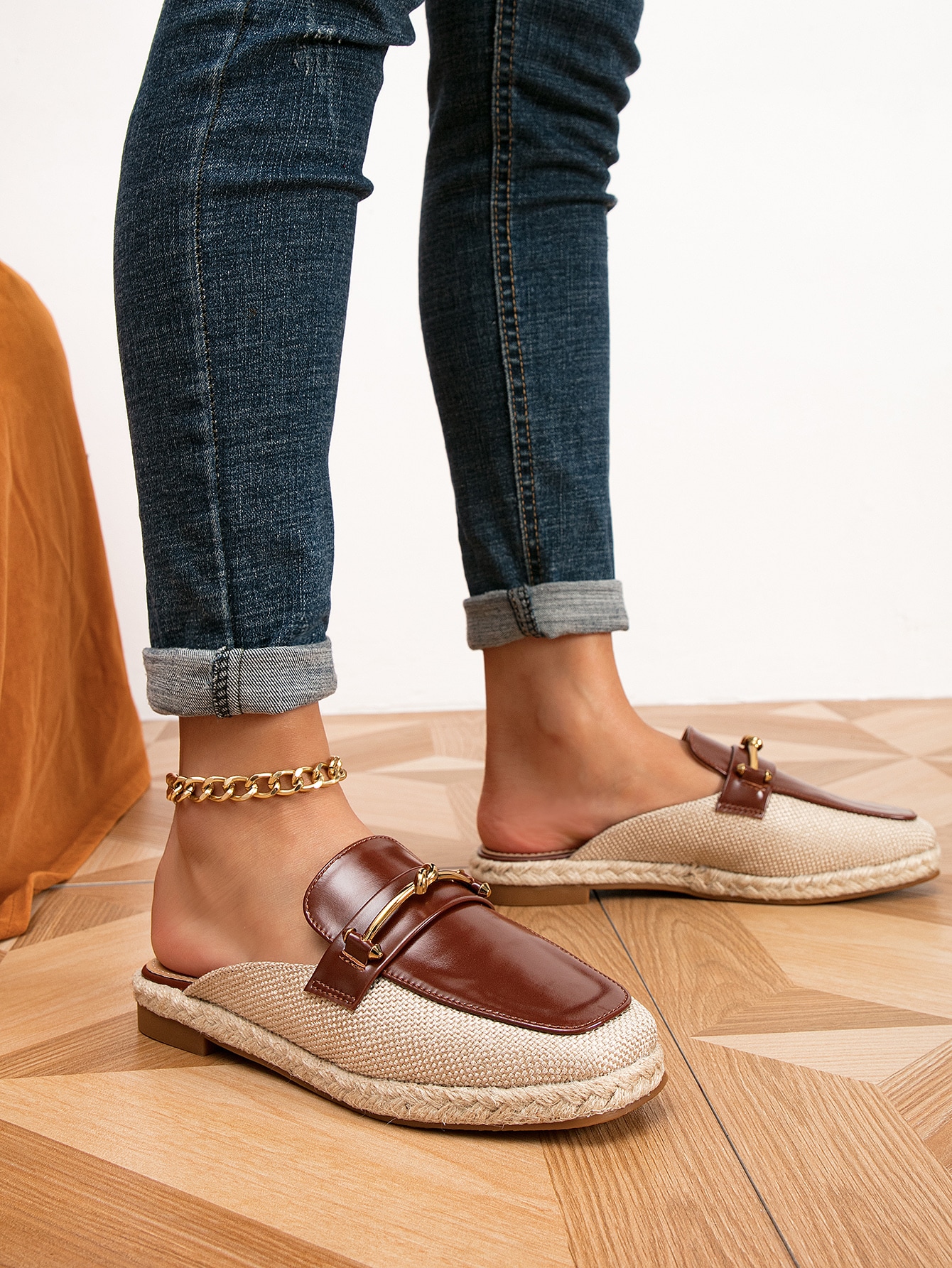 In Coffee Brown Women Flats