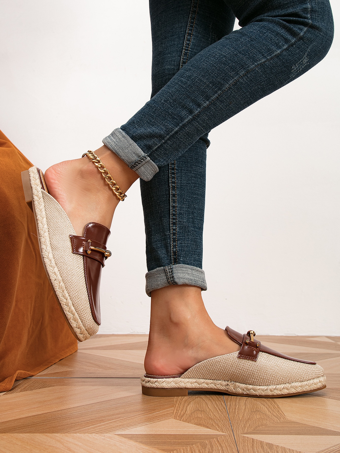 In Coffee Brown Women Flats