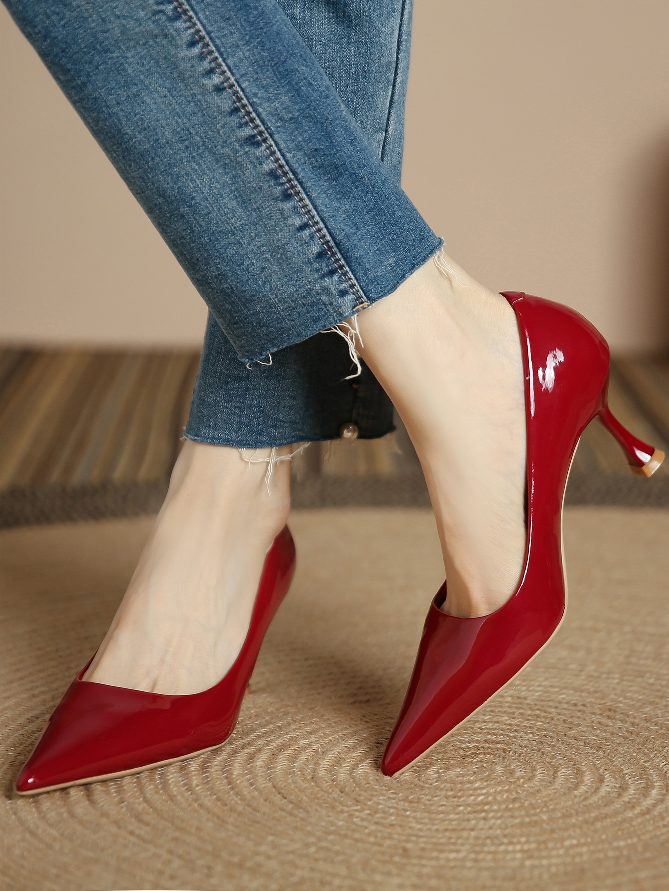 In Red Women Pumps