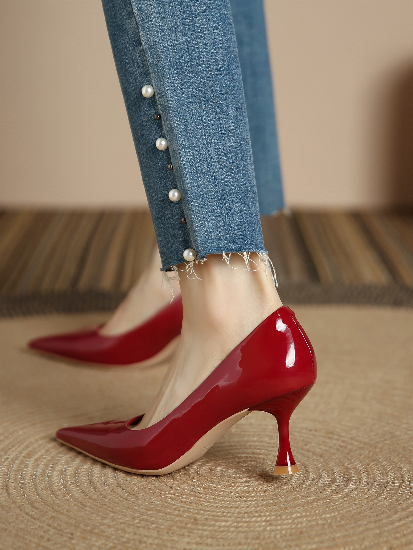 In Red Women Pumps