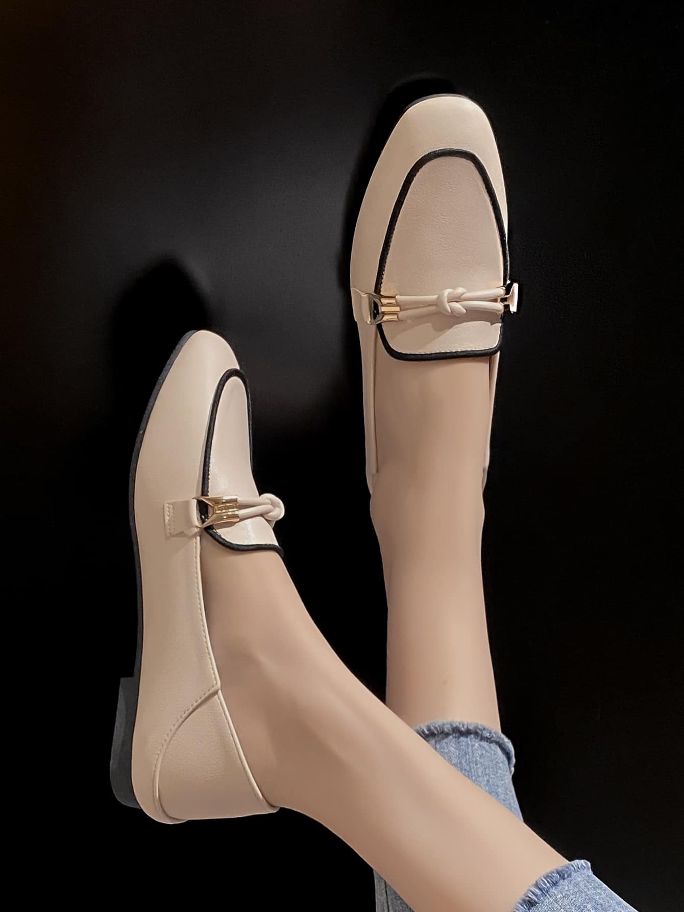 In Beige Women Flats