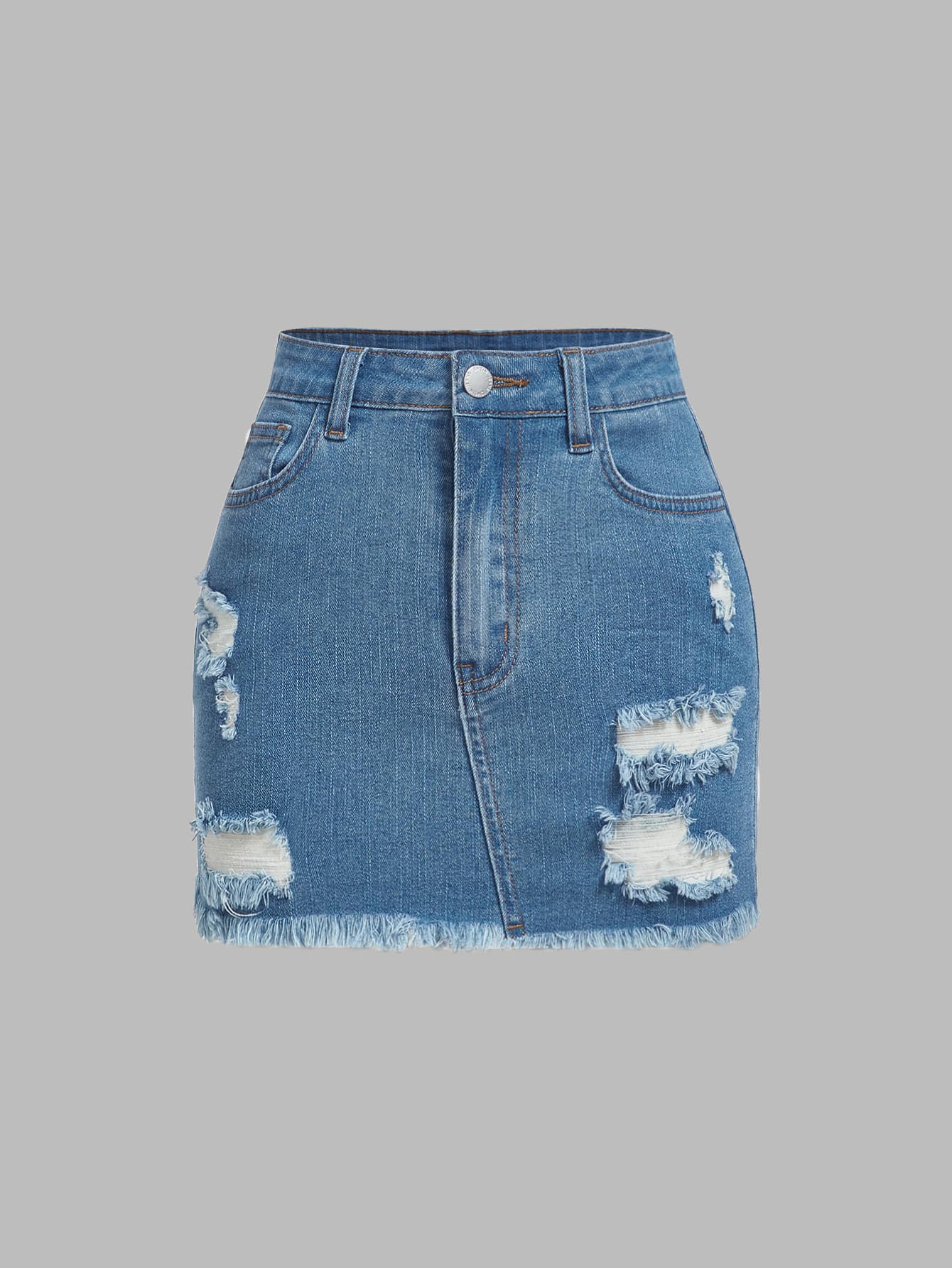 Plus Size Denim Skirts