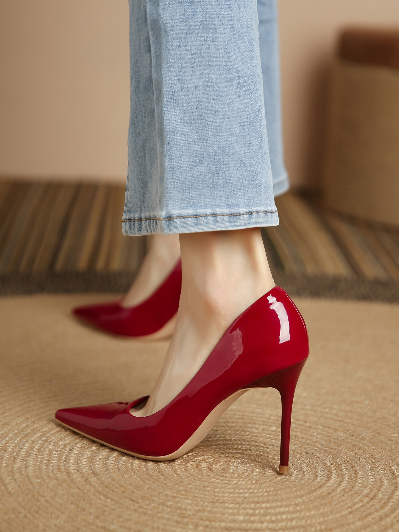 In Red Women Pumps