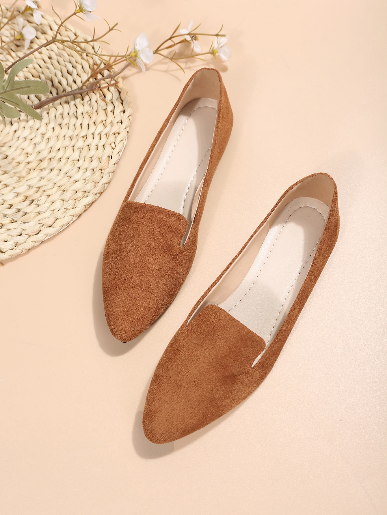 In Brown Women Flats