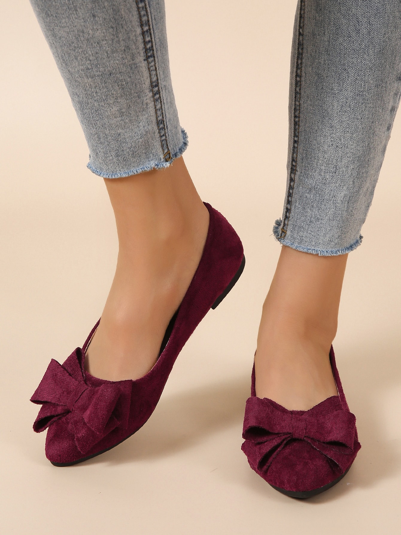 In Burgundy Women Shoes