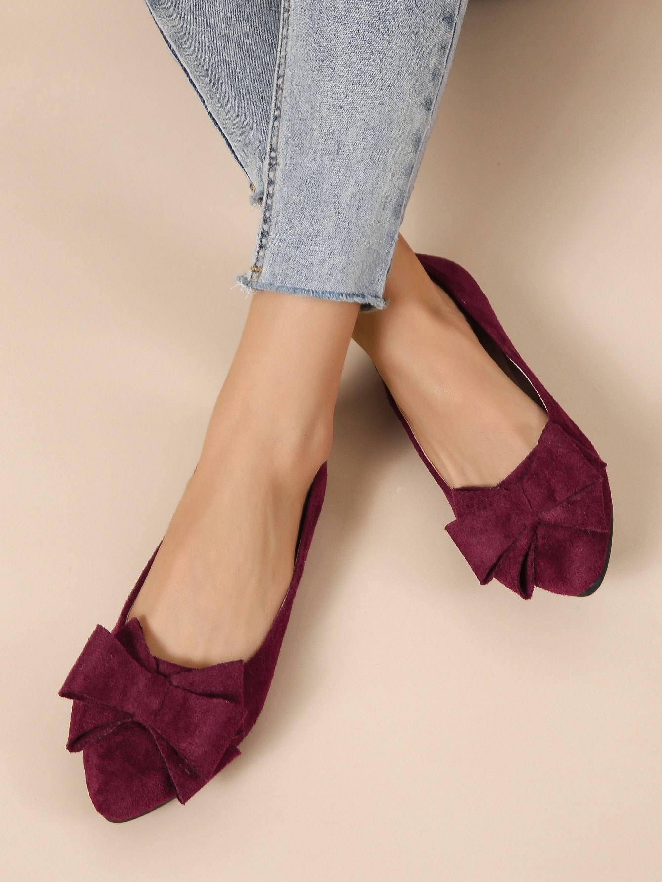 In Burgundy Women Shoes