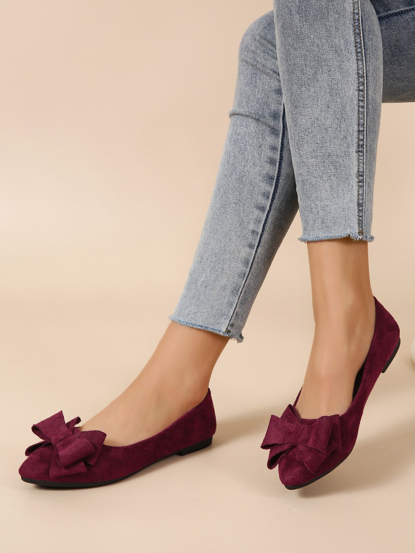 In Burgundy Women Shoes