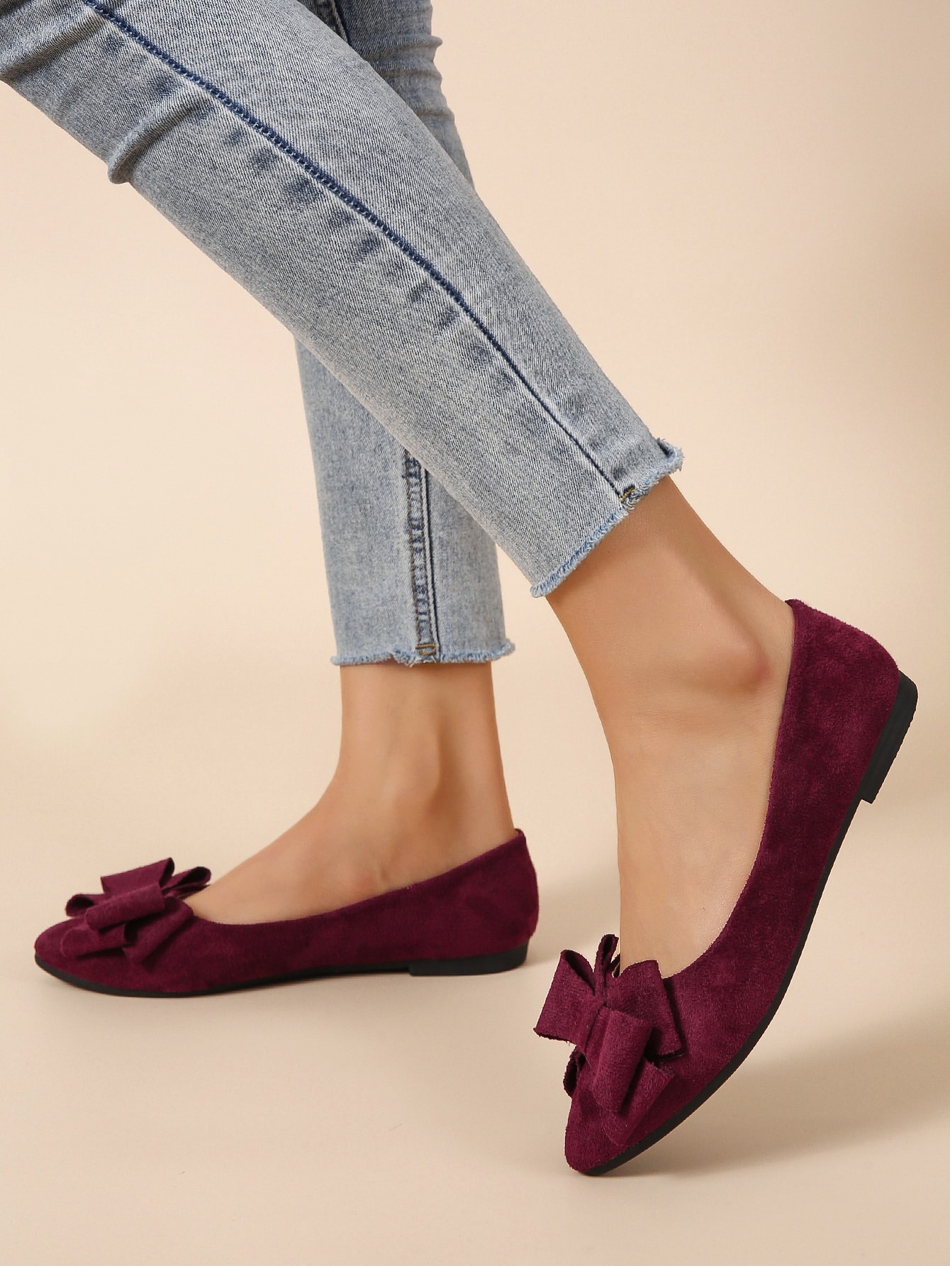 In Burgundy Women Shoes