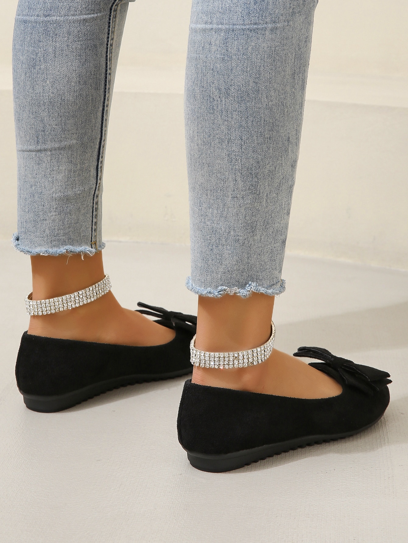 In Black Women Flats