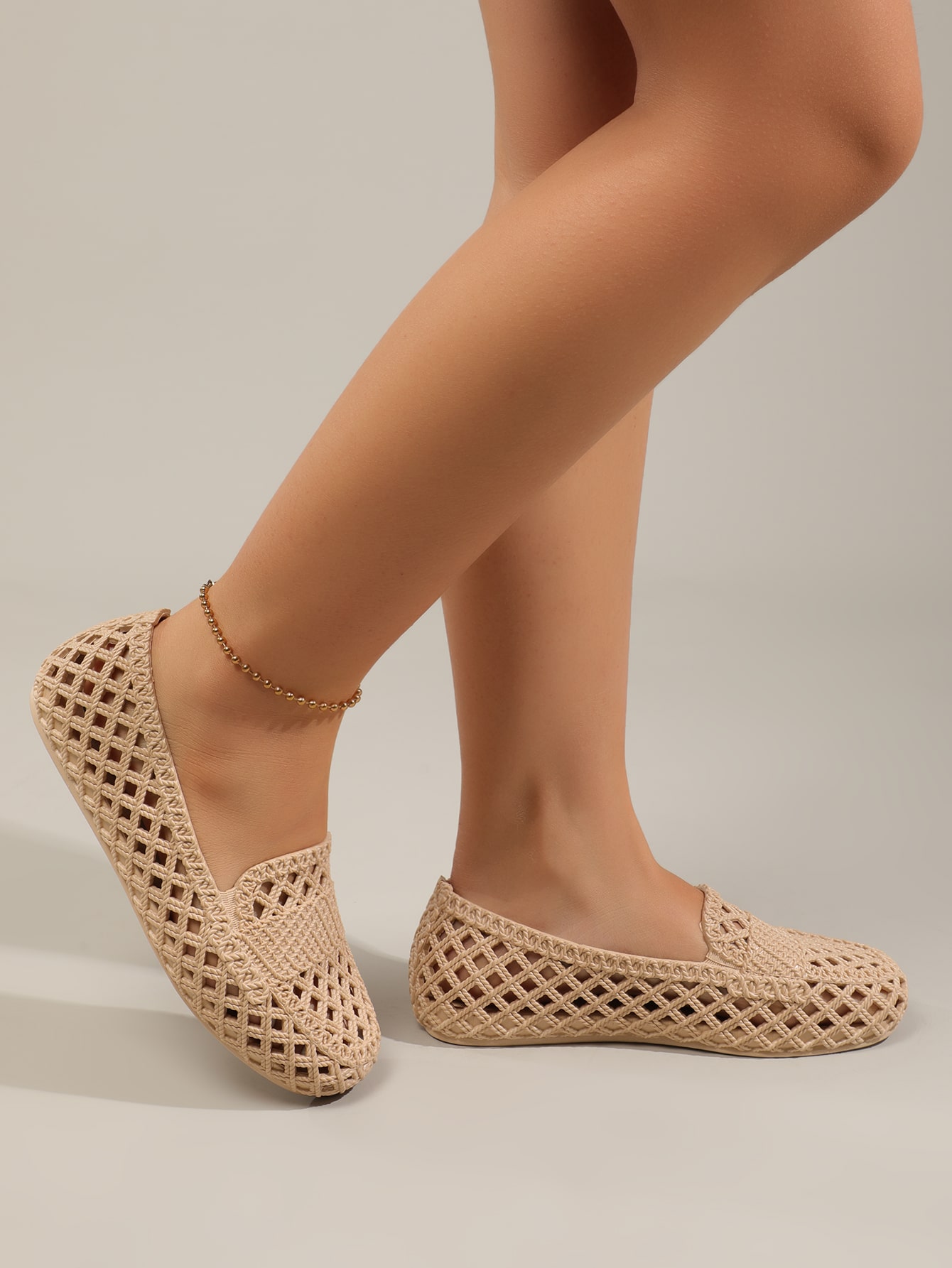 In Apricot Women Flats