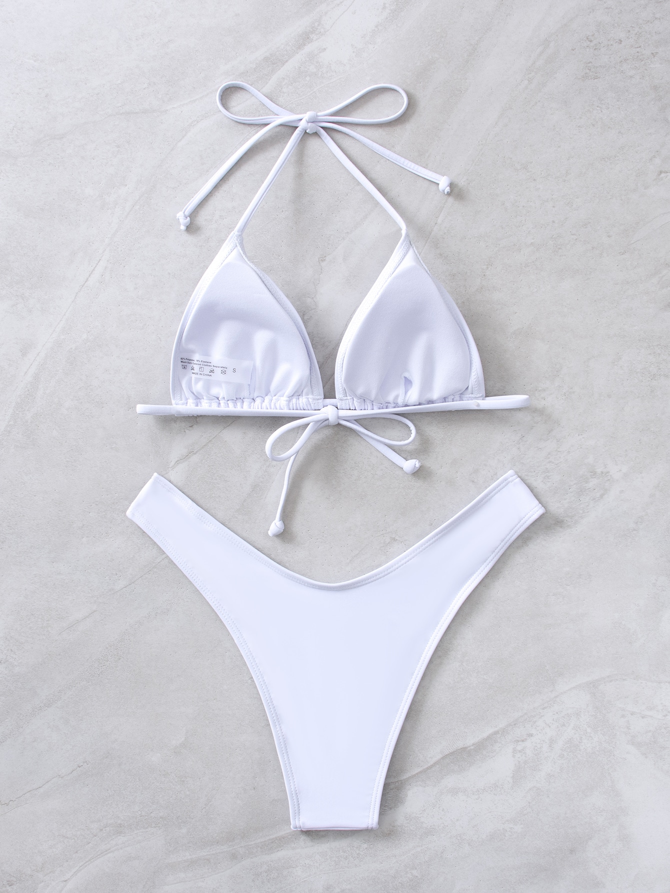 In White Women Bikini Sets