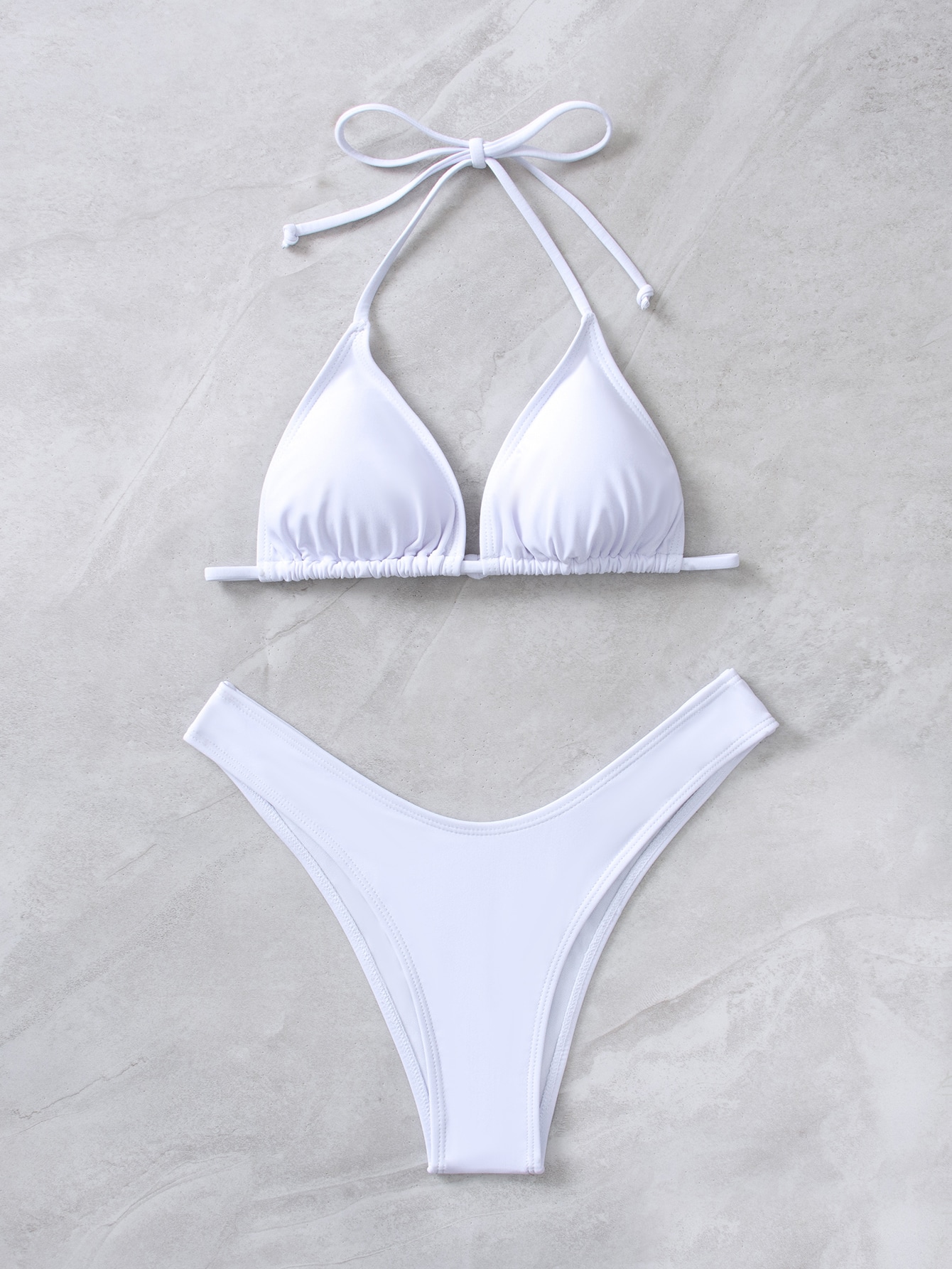 In White Women Bikini Sets