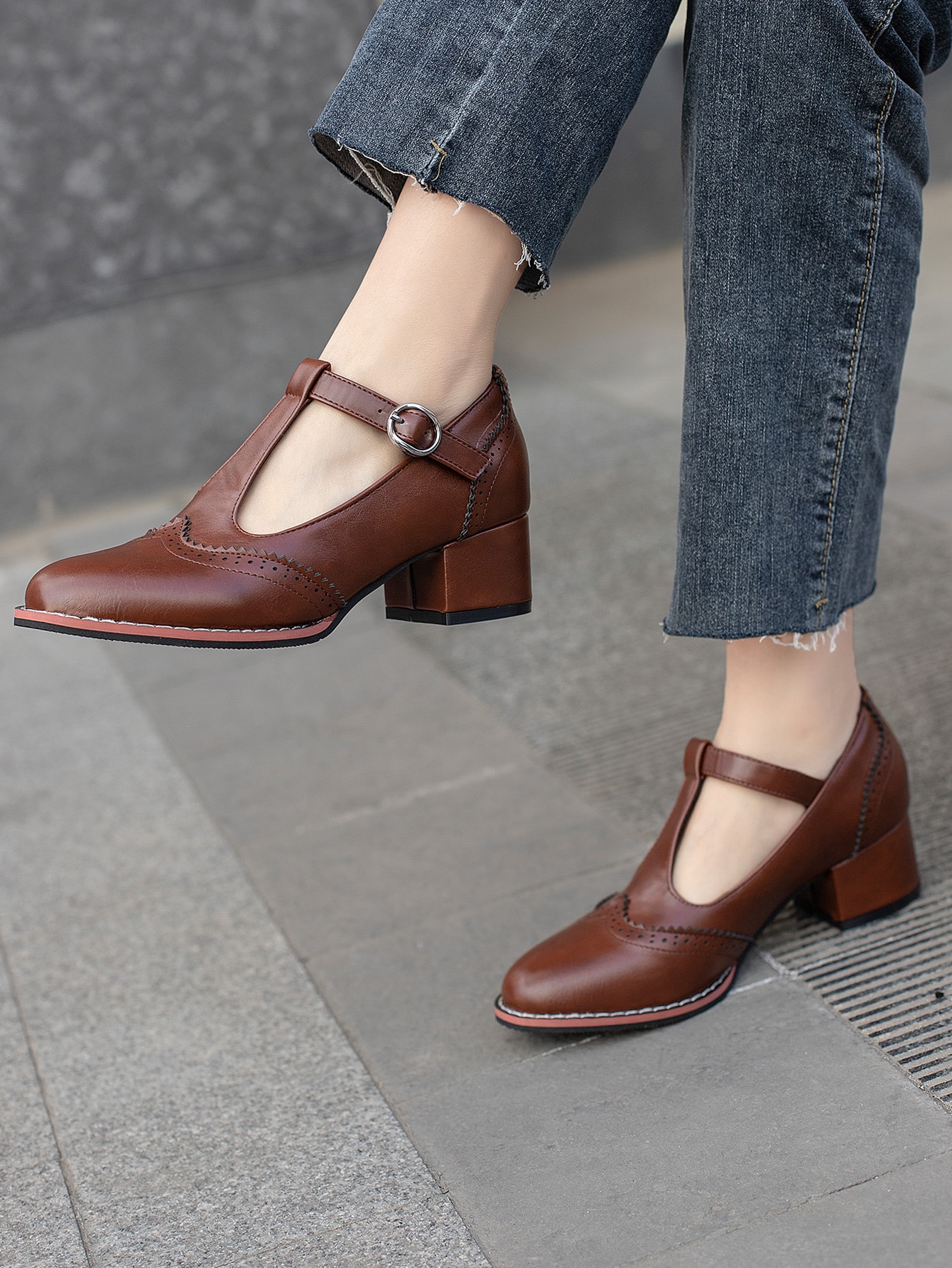 In Coffee Brown Women Pumps