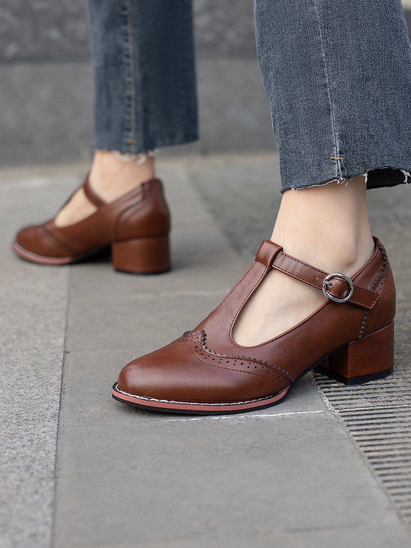 In Coffee Brown Women Pumps